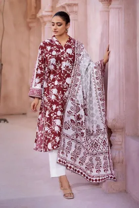 2PC Unstitched Printed Lawn Shirt and Dupatta KSD-2661