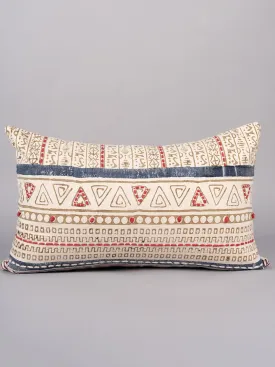 ABSTRACT COMFORT - BLOCK PRINTED LUMBAR CUSHION COVER