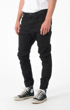 Afends Mens RECLAIM - BLACK ACID - denim pant