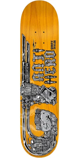 Anti-Hero Taylor GT Revving Skateboard Deck - Brown - 8.06in x 31.8in