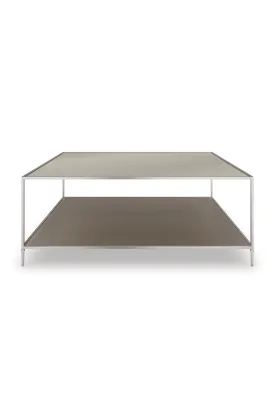 Antique Mirror Square Cocktail Table | Caracole Shimmer