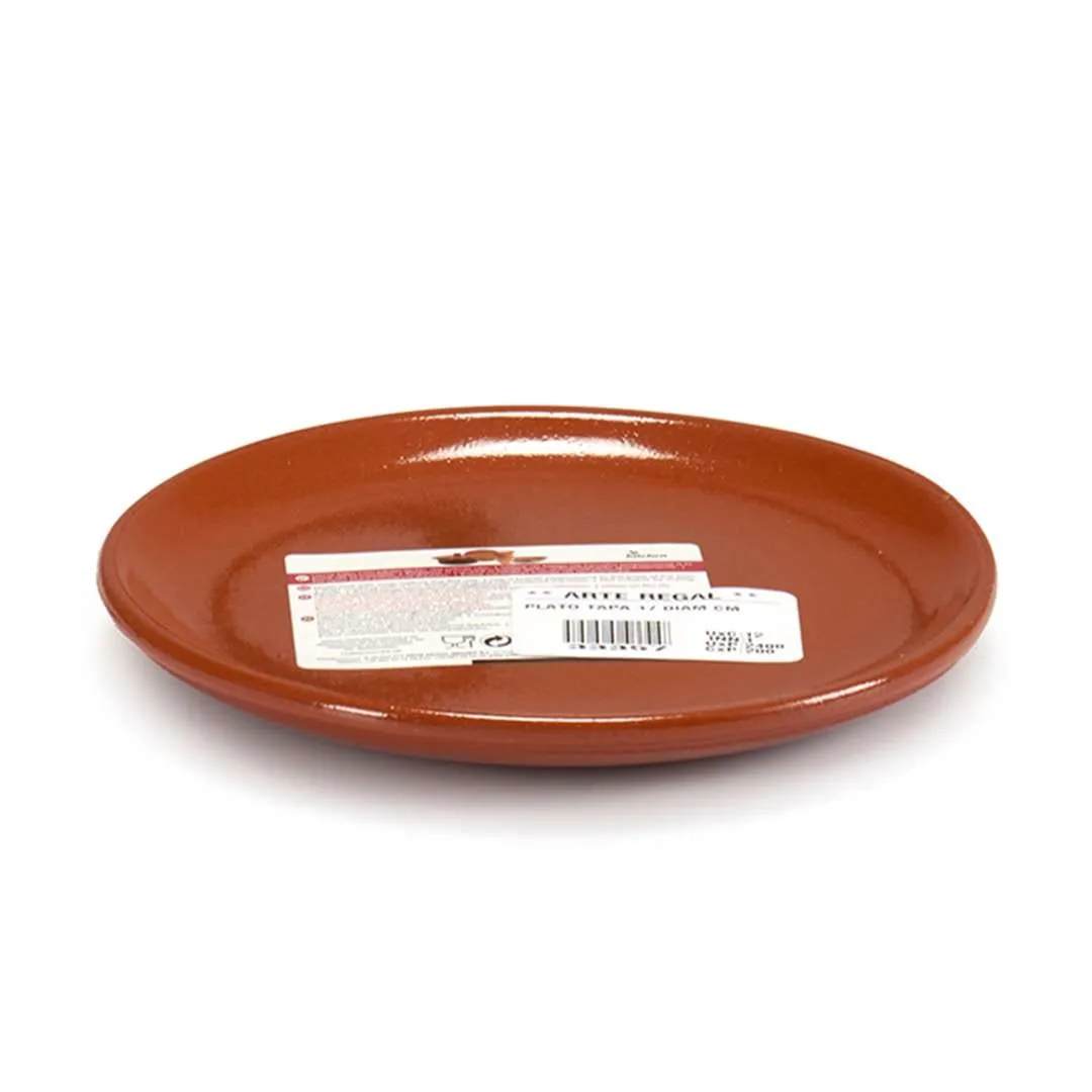 Arte Regal Brown Clay Coupe Plate 17 cm / 7"