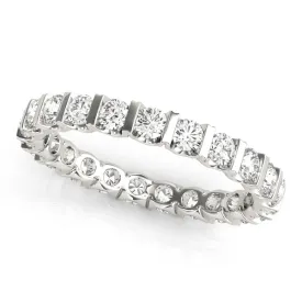 Bar Design Diamond Eternity Wedding Band