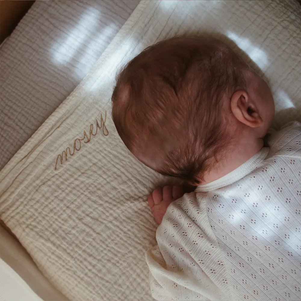 Bundle swaddle & mini towel - Organic cotton - Personalized