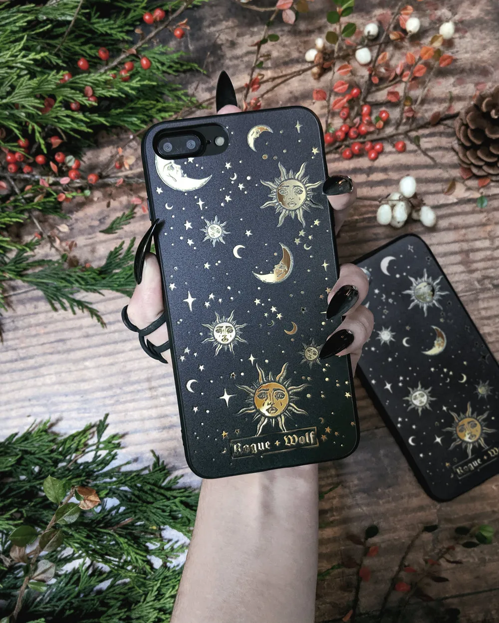 Celestial Phone Case - Mirror Gold Details