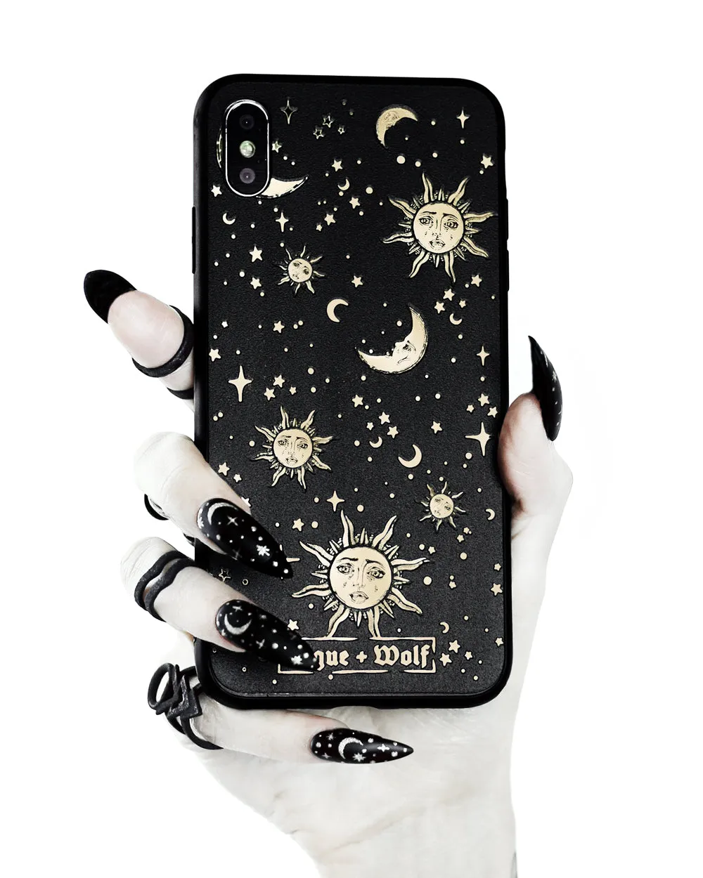 Celestial Phone Case - Mirror Gold Details