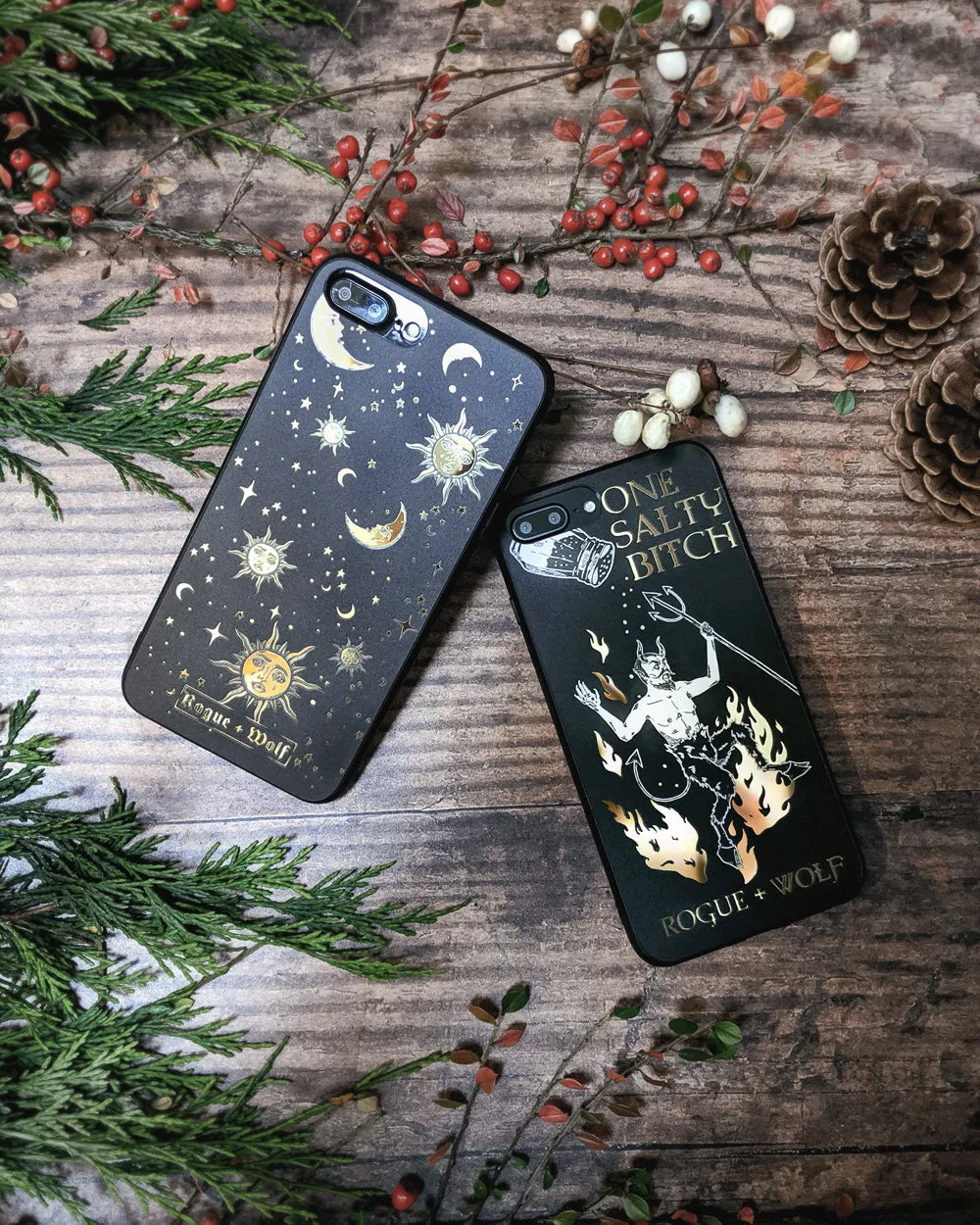 Celestial Phone Case - Mirror Gold Details