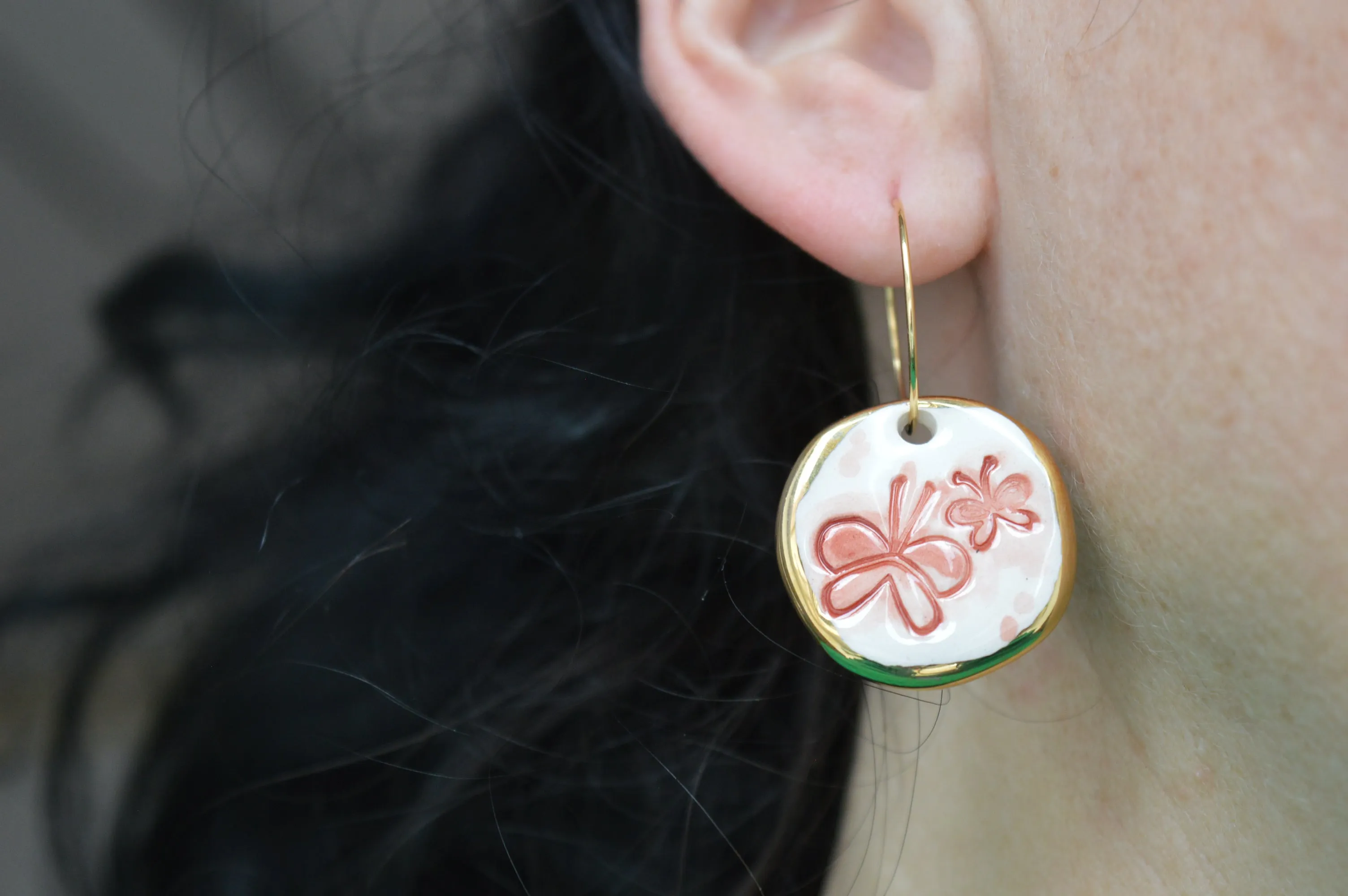 Ceramic earrings No. 4