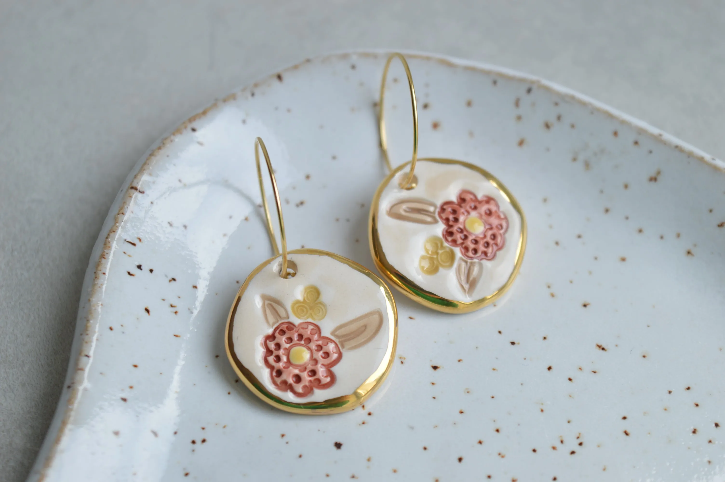 Ceramic earrings No. 4