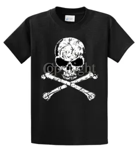 Crossbones Distressed Printed Tee Shirt