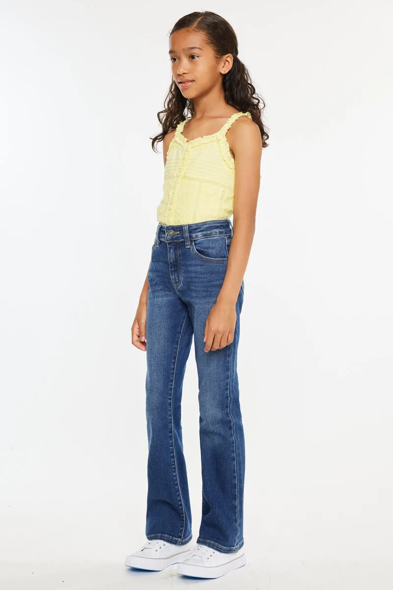 Elaine High Rise Bootcut Kids Jean