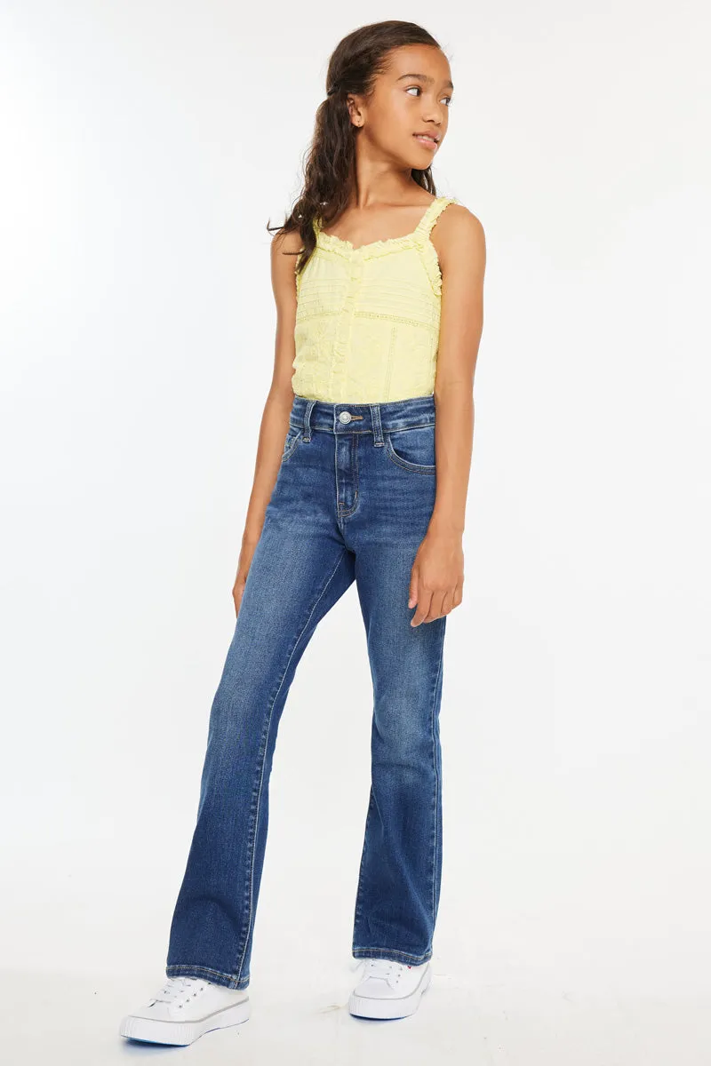 Elaine High Rise Bootcut Kids Jean