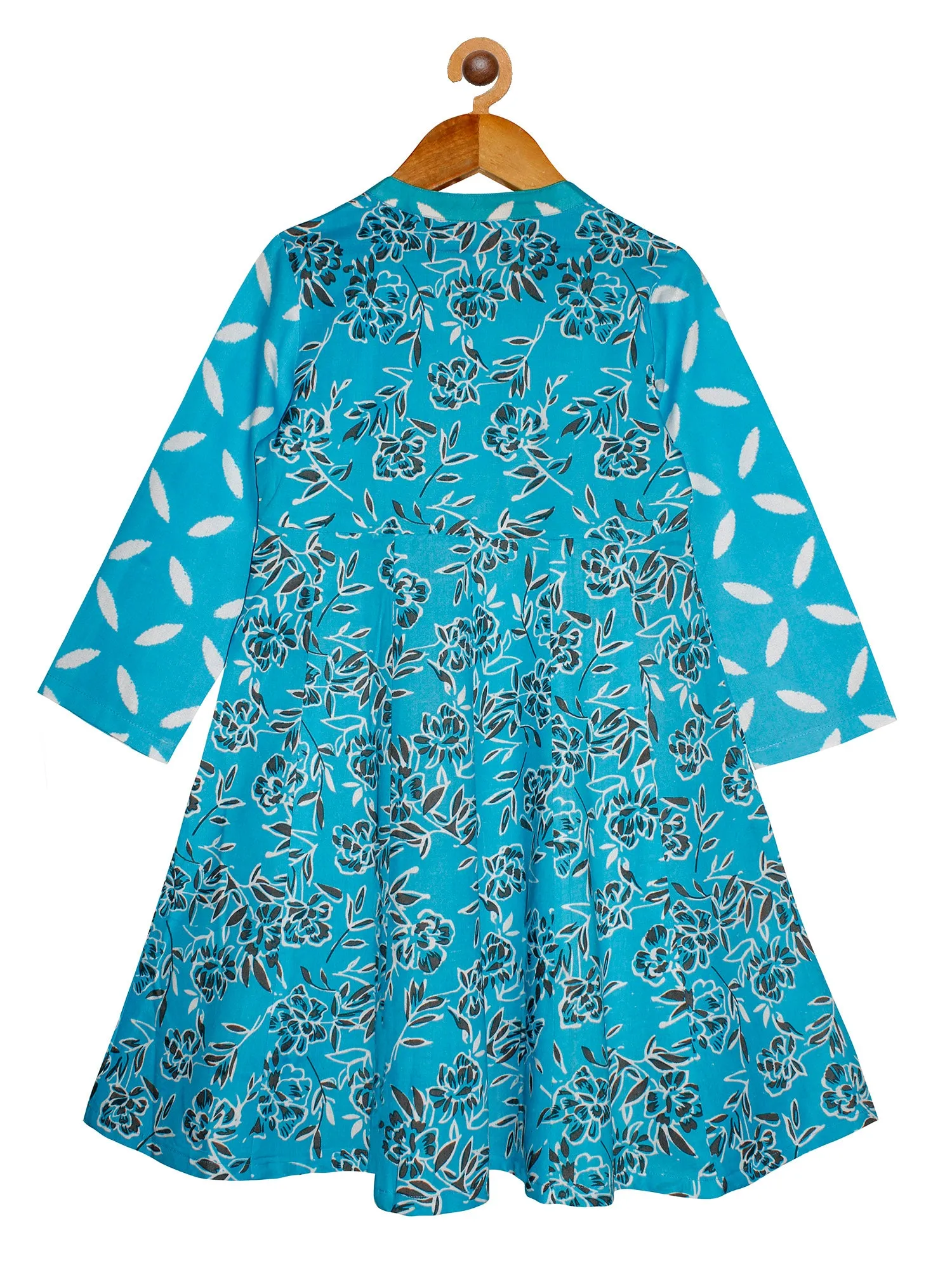 Girls Printed Full Sleeve Kurta