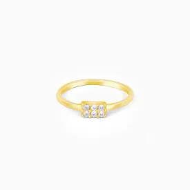 Golden Six Stone Ring