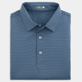 Heathered Pinstripe Performance Polo