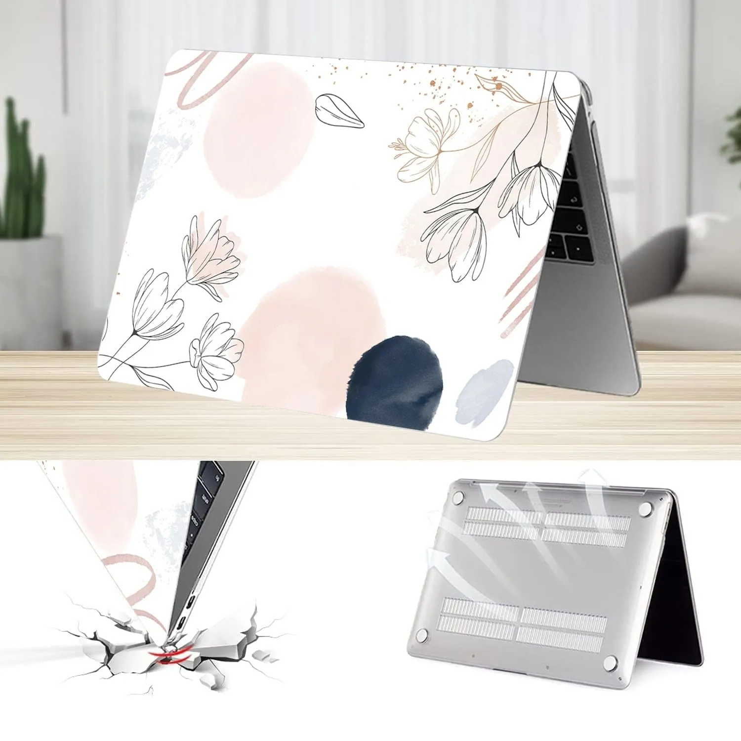 Hybrid-Flex Watercolor Floral Case - MacBook Air