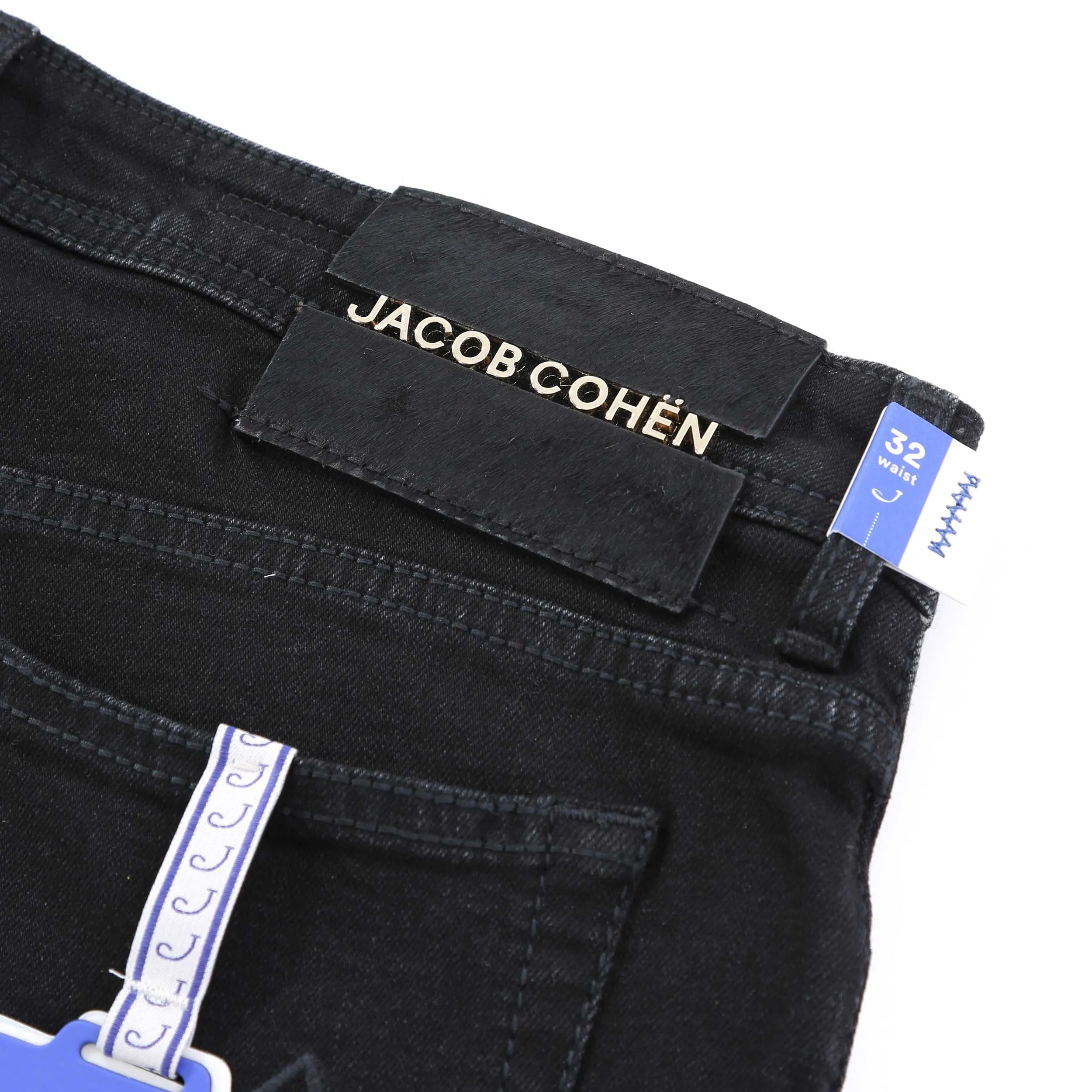 Jacob Cohen Bard Zip Jean in Black