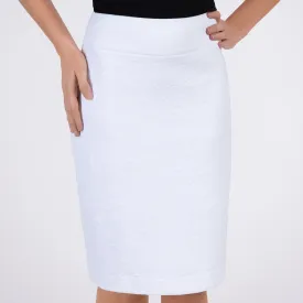 Jacquard Skirt in White