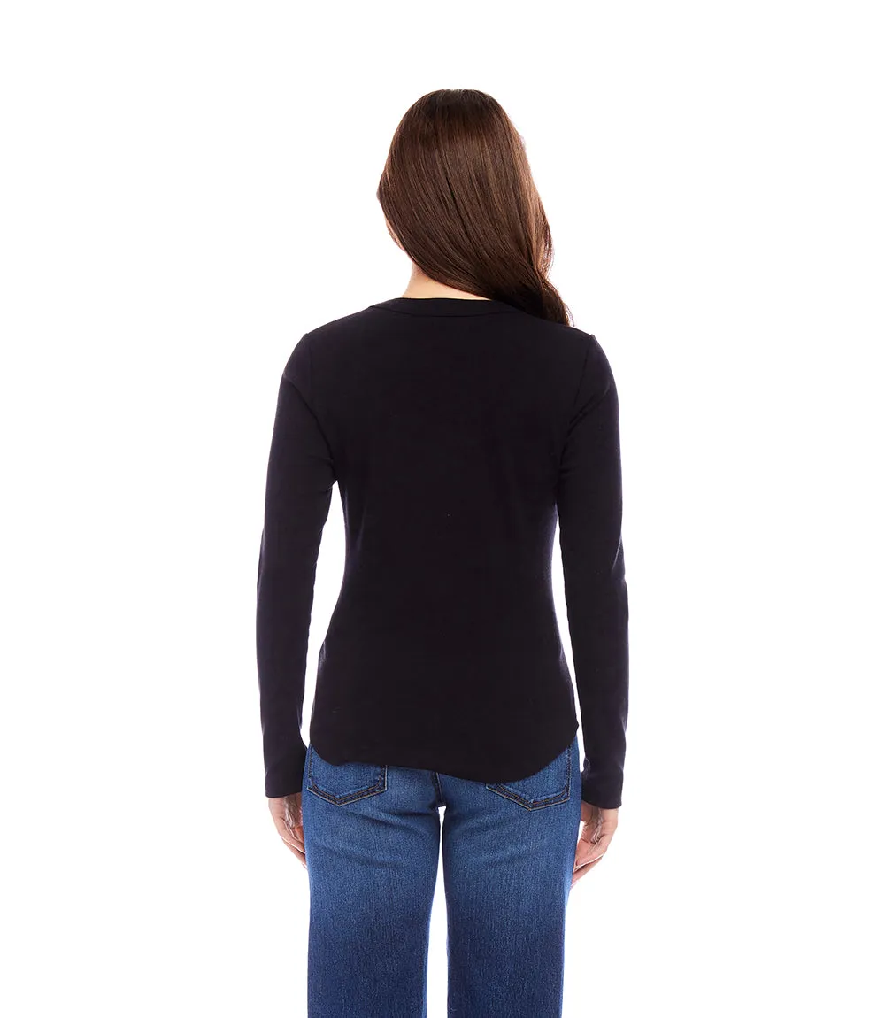 Long Sleeve Crew Neck Tee