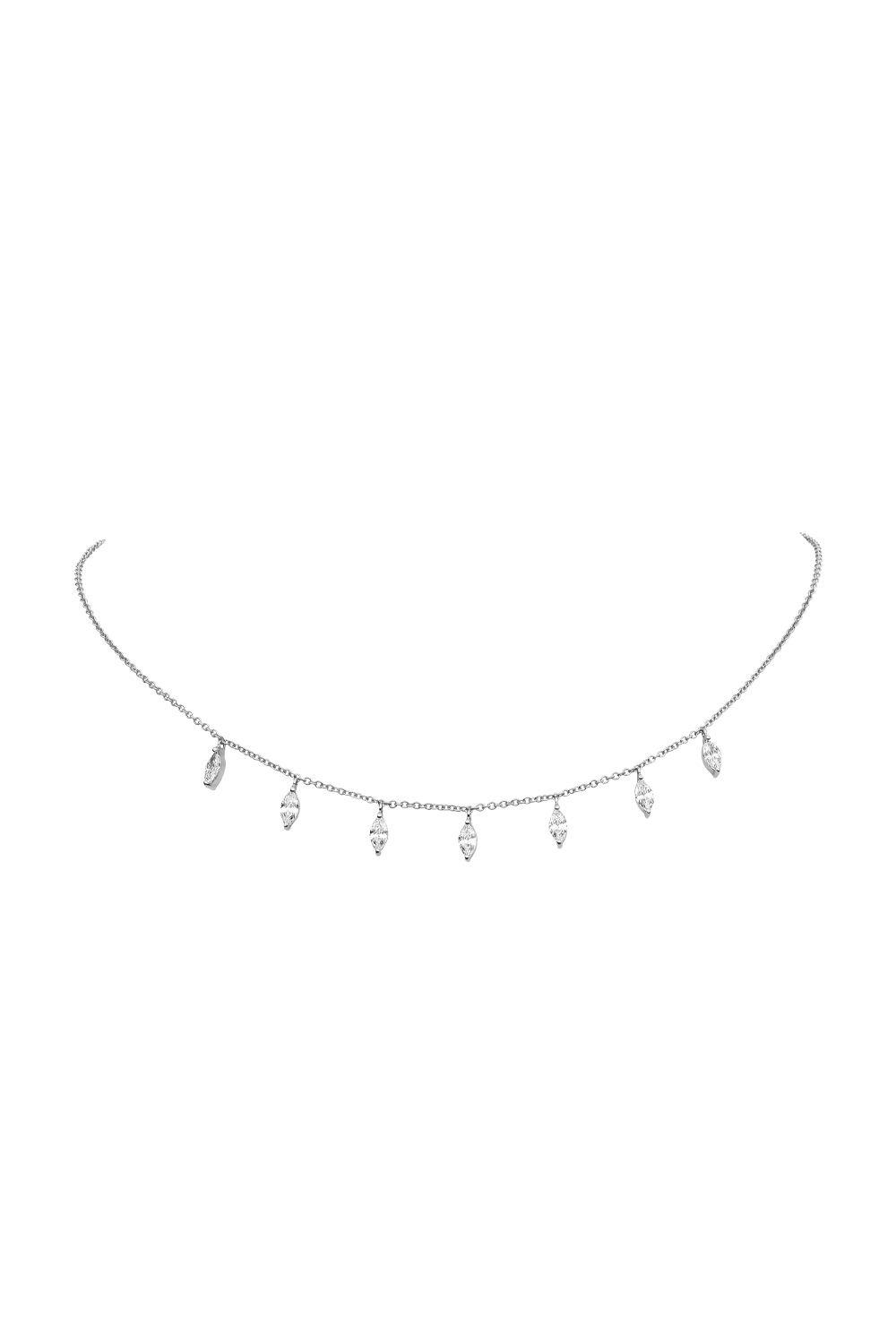 Marquise Choker Silver