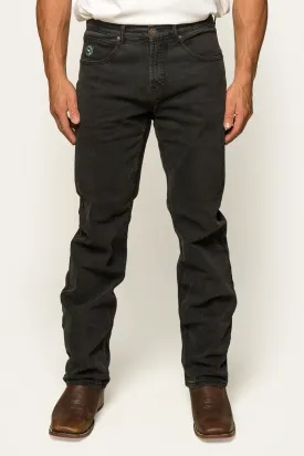 Muster Mens Slim Straight Fit Jean - Black