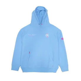 Cotton Candy Blue Off-Field Waffle Performance Hoodie