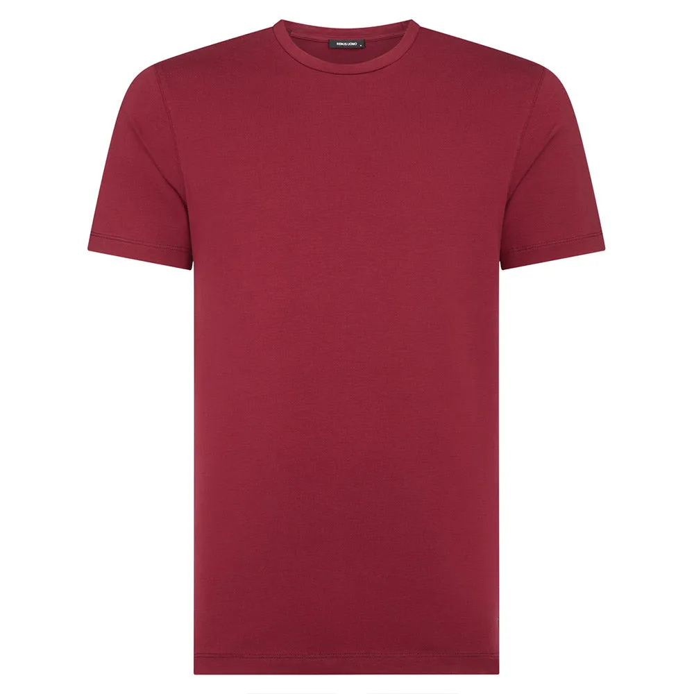 Remus Uomo Stretch Cotton Tee | Dark Red