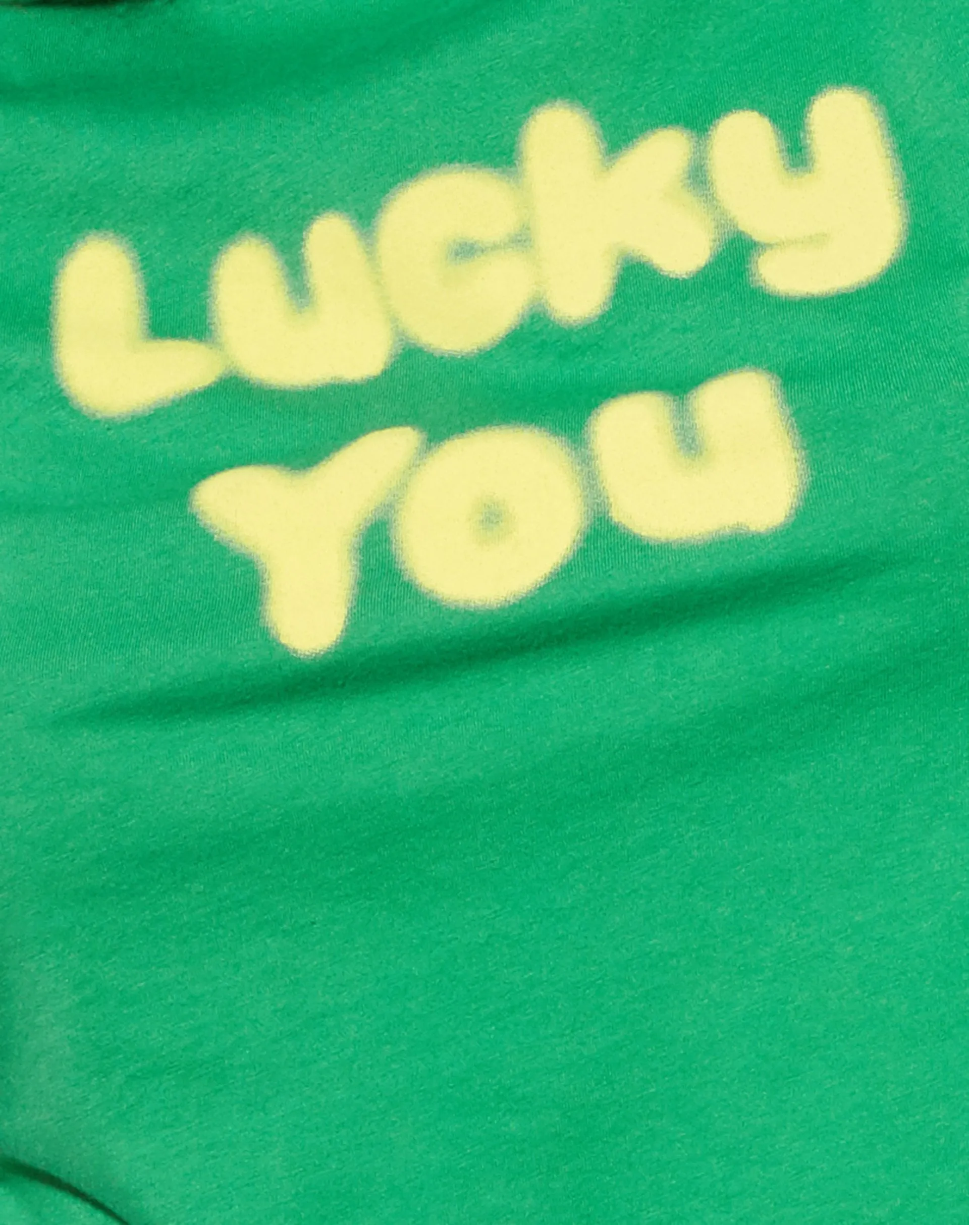 Shrunk Tee in Green Lucky you